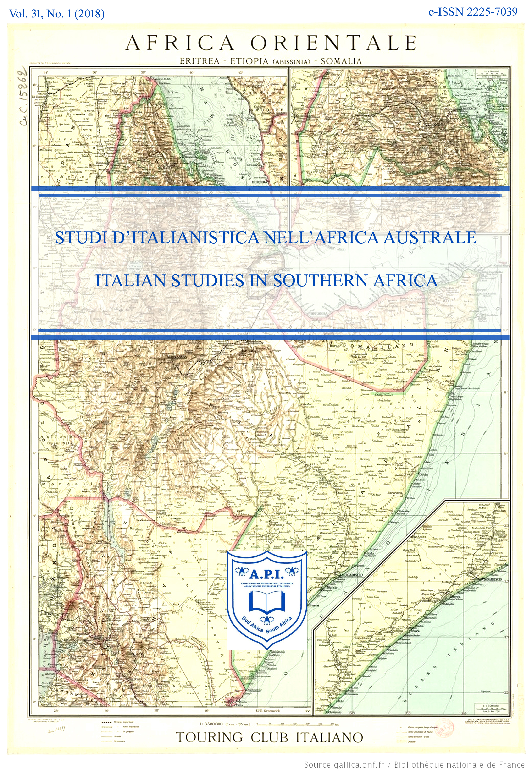 					View Vol. 31 No. 1 (2018): Special Issue: Postcolonialismi italiani ieri e oggi
				